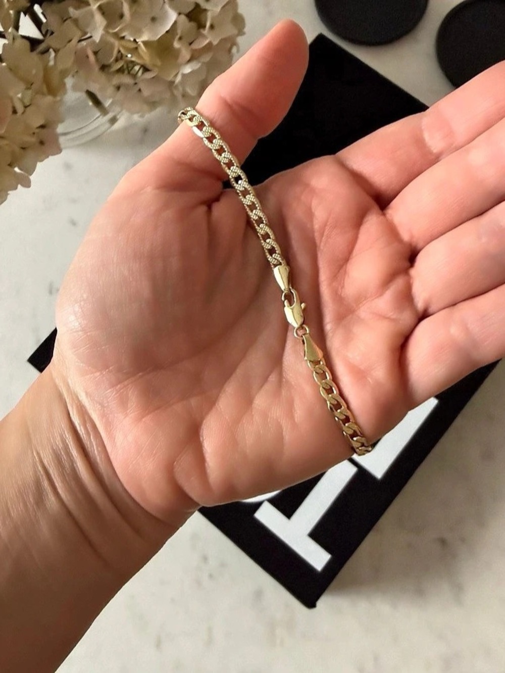 14K GOLD bracelet size 10